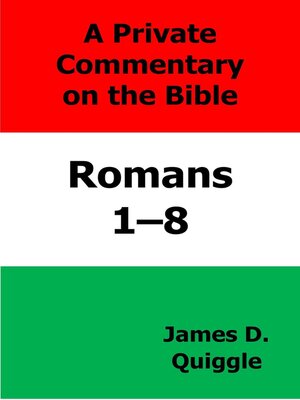 cover image of A Private Commentary on the Bible